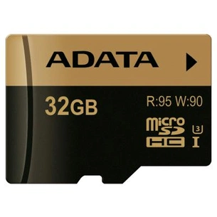 Карта пам'яті ADATA 32GB microSD class 10 XPG UHS-I U3 (AUSDH32GXUI3-R) зображення 1