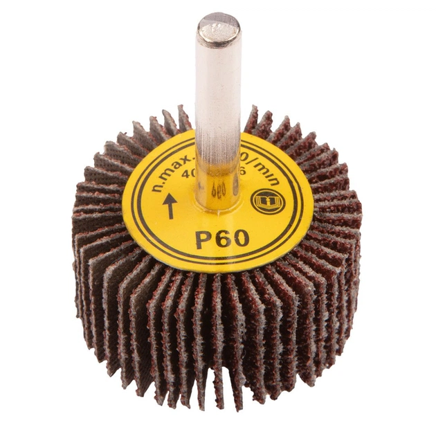 Круг зачистний Graphite пелюстковий з хвостовиком 40х20 мм, K60 (55H755) - изображение 1