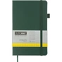 Книга записна Buromax Etalon 125x195 мм 96 аркушів в клітинку обкладинка зі штучної шкіри Зелена (BM.291160-04) - зменшене зображення 1