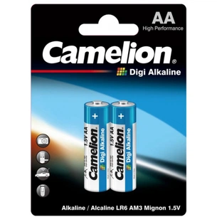Батарейка Camelion AA LR6 Digi Alkaline * 2 (LR6-BP2DG) зображення 1
