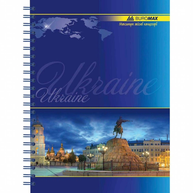 Блокнот Buromax spiral side, А5, 96sheets, UKRAINE (assorted) (BM.2412) - зображення 5