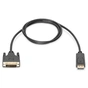 Кабель мультимедійний Display Port to DVI 24+1pin, 2.0m Digitus (AK-340301-020-S) - зменшене зображення 1