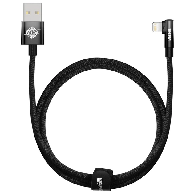 Кабель Baseus MVP 2 USB - Lightning (M/M), 2.4A, 1 м Black (CAVP000001) - изображение 1