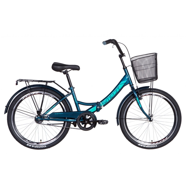 Велосипед Formula 24" SMART Vbr рама-15" 2021 багажник + кошик Malachite (OPS-FR-24-243) - зображення 1