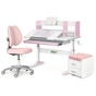 Парта з кріслом ErgoKids (L) + тумба (TH-330 + Y-412 Lite + BD C3_PINK) - зменшене зображення 1