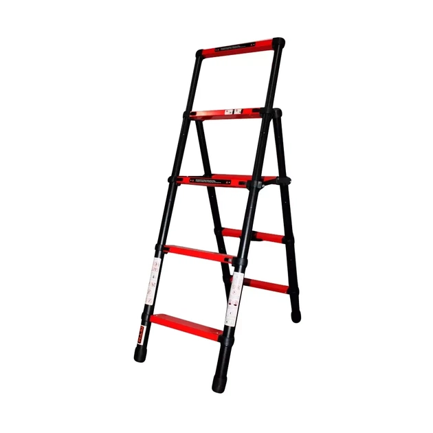 Драбина GTM cтрем'янка телескопічна 4сх., 1,4м (KME5045B) - picture 1