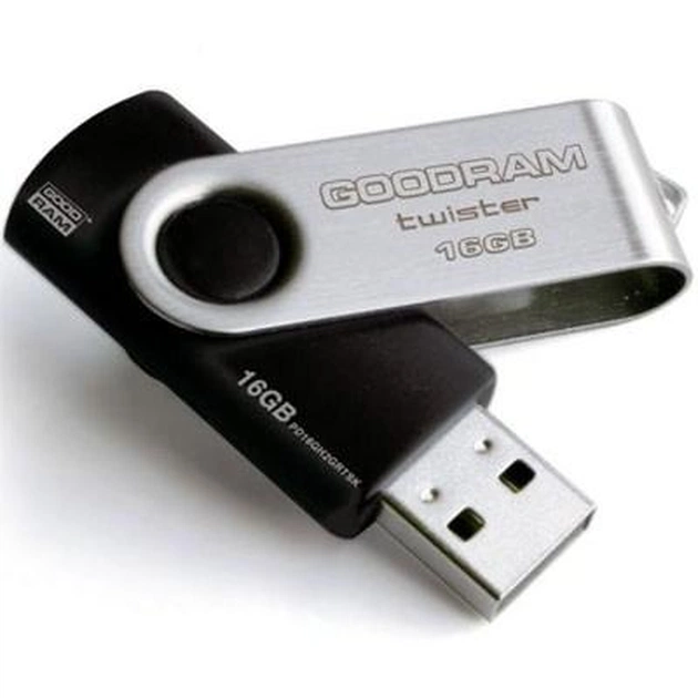 USB флеш накопичувач Goodram 16Gb Twister (PD16GH2GRTSKR9 / PD16GH2GRTSKSR) - изображение 1