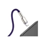 Дата кабель USB 2.0 AM to Lightning 2.0m 2.4A metal purple Baseus (CALJK-B05) - зменшене зображення 3