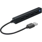 Концентратор Speedlink SNAPPY SLIM USB Hub, 4-Port, USB 2.0, Passive, Black (SL-140000-BK) - зменшене зображення 1