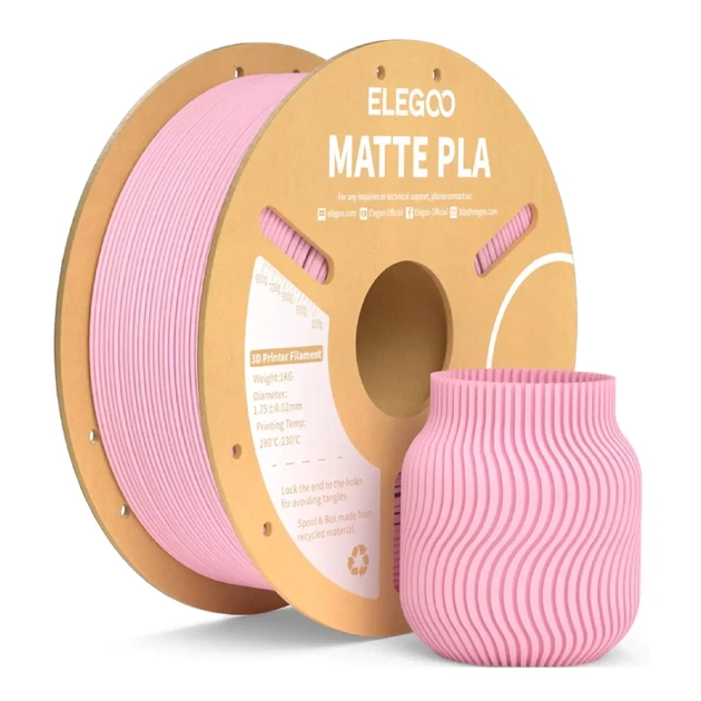 Пластик для 3D-принтера ELEGOO PLA matte 1кг, 1.75мм, pink sakura (50.203.0258) - зображення 1