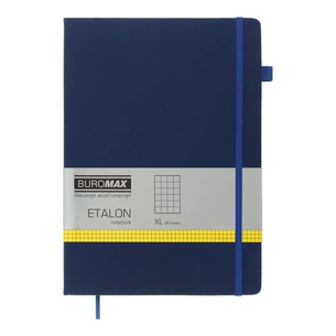 Книга записна Buromax Etalon 210x295 мм 96 аркушів в клітинку обкладинка зі штучної шкіри Синій (BM.294160-02) зображення 1
