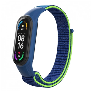 Ремінець до фітнес браслета Armorstandart нейлоновий для Xiaomi Mi Band 7/6/5/4 Blue/Green (ARM67844) зображення 1