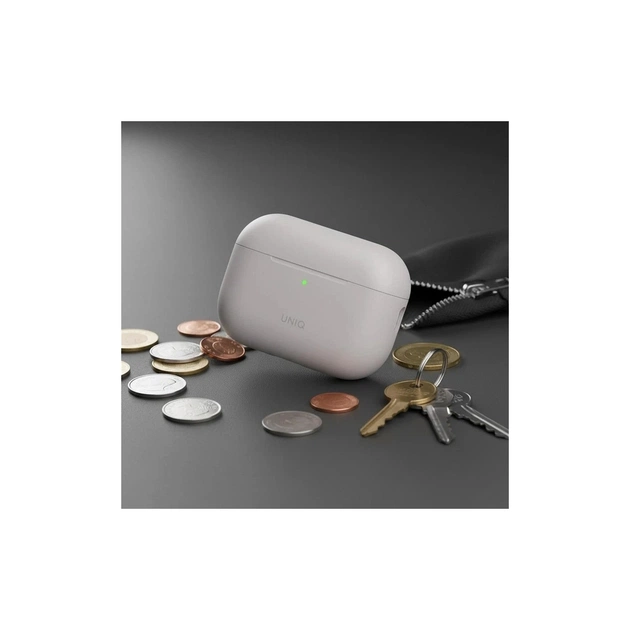Чохол для навушників Uniq Lino для AirPods Pro 3 gen Silicone Grey (8886463696866) - picture 8
