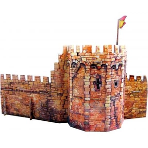 Збірна модель Умная бумага Кутова вежа серії Середньовічне місто (253) зображення 1