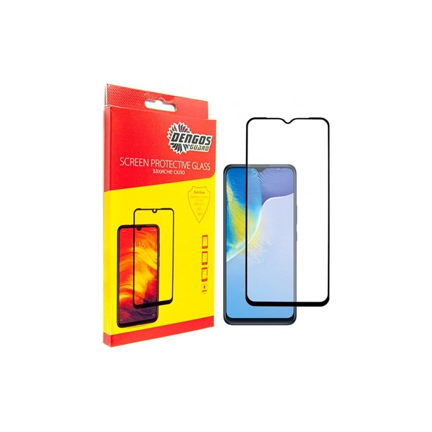 Стекло защитное Dengos Full Glue Vivo Y15s (TGFG-208) - изображение 1