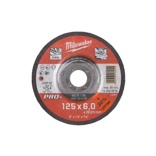 Круг зачистний Milwaukee по металу, SG 27/125х6 PRO+, 125 мм (4932451502) зображення 1