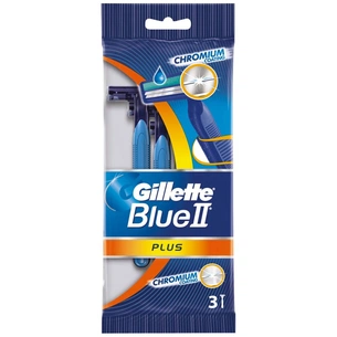 Бритва Gillette одноразова Blue 2 Plus 3 шт (3014260265861) зображення 1