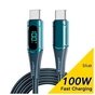 Дата кабель USB-C to USB-C 2.0m 100W Digital Display blue Essager (ES-XCTT1-YDA03) - зменшене зображення 1