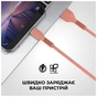 Дата кабель USB 2.0 AM to Lightning 1.0m AR88 2.4A peach Armorstandart (ARM65286) - зменшене зображення 3