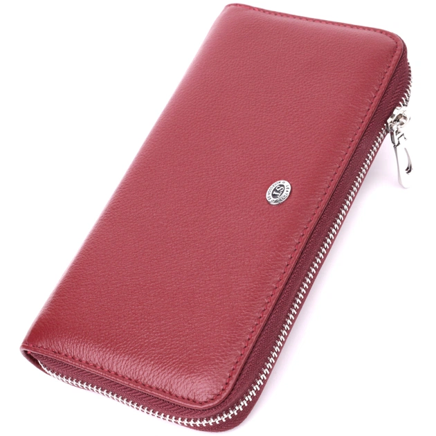 Кошелек ST Leather Из натуральной кожи Бордовый (22560) - изображение 1