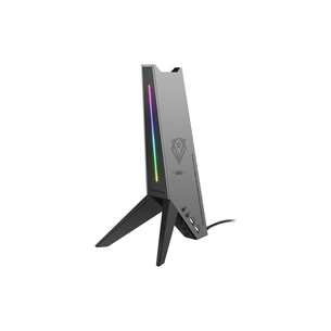 Концентратор Vertux USB 2.0 to 2xUSB 2.0 + AUX 3.5mm + stand black (zulu.black) зображення 1