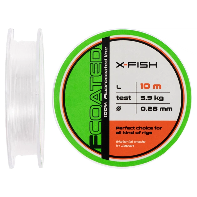Флюорокарбон X-Fish FCoated 10m 0.28mm 5.9kg (1917.01.27) - изображение 1