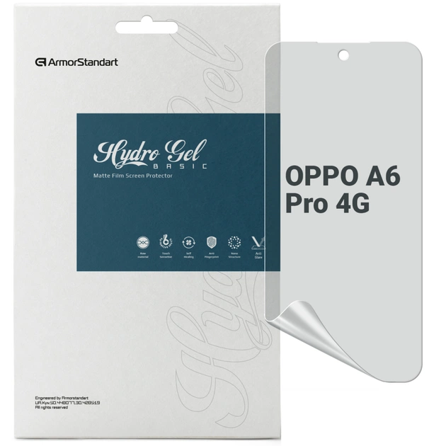 Пленка защитная Armorstandart hydrogel Matte OPPO A6 Pro 4G (ARM89181) - изображение 1