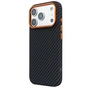 Чохол до мобільного телефона Armorstandart LikeCarbon2 SE MagCase Apple iPhone 17 Pro Black Orange (ARM89161) - зменшене зображення 5