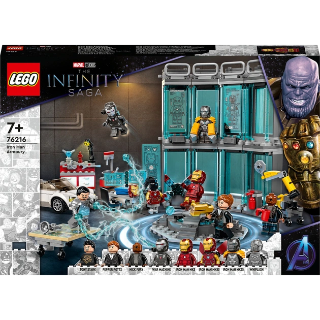 Конструктор LEGO Super Heroes Броня Залізної Людини 496 деталей (76216) - изображение 1