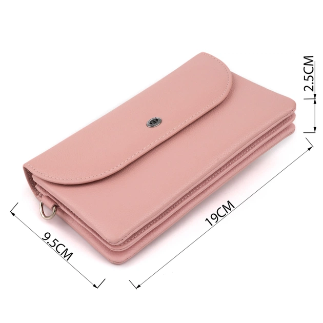 Гаманець ST Leather Зі шкіри Рожевий (19323) - зображення 3