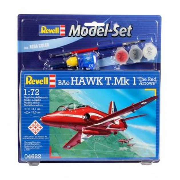 Збірна модель Revell Літак BAe Hawk Mk.1Red Arrows 1:72 (64622) - изображение 1