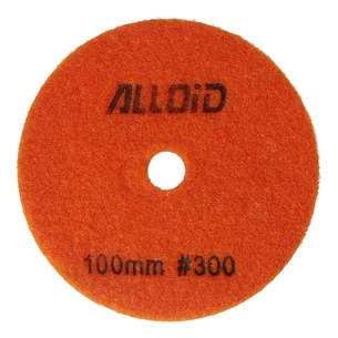 Круг зачистной Alloid Pro, алмазный, шлифовальный, на липучке, 100мм, зерно 300 (DD-63287) изображение 1