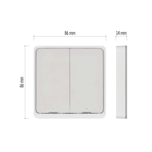 Розумний вимикач EMOS H5012 2 buttons ZigBee 3.0 (H5012) - picture 8