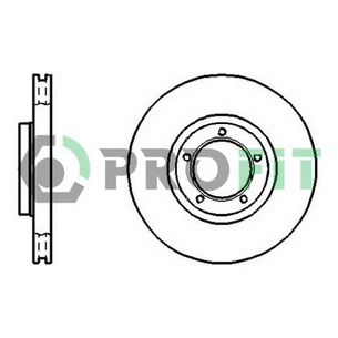 Гальмівний диск Profit 5010-0848 зображення 1