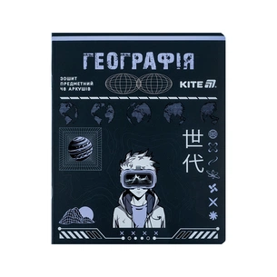 Зошит Kite предметний Cyber 48 аркуші, клітинка, географія (K25-240-25) зображення 1