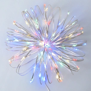 Гірлянда YES! Fun Нитка на мідному дроті 100 LED Різнокольорова 10 м Статична USB (975037) зображення 1