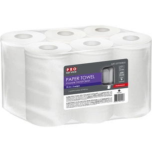 Паперові рушники PRO service Comfort з центральним витягом 2 шари 75 м 6 рулонів (4823071621723) зображення 1