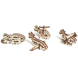 Збірна модель Ugears механічний Фіджет Літаки (70034) зображення 1