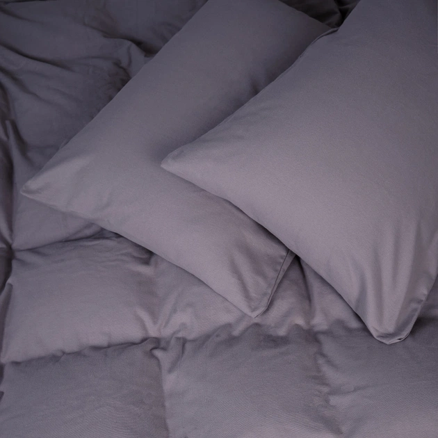Постільна білизна MirSon 001 Ash grey Фланель 200х220 Євро (2200009648151) - picture 1