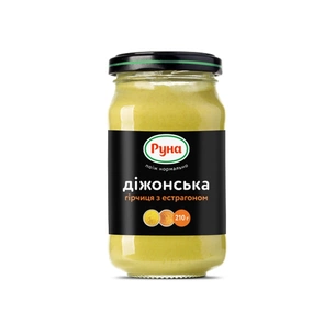 Соус Руна Гірчиця Діжонська з естрагоном 210 г (4820267040146) зображення 1