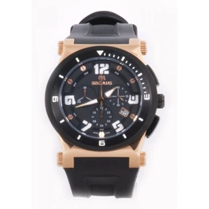 Наручний годинник Seculus 4496.2.503 black, ss-rose ipb, silicon зображення 1