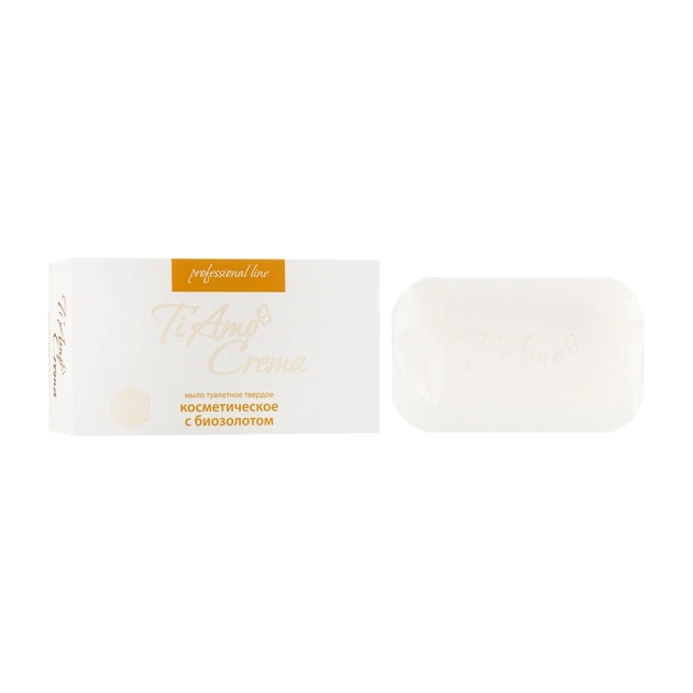 Тверде мило Ti Amo Crema з біозолотом 115 г (4820195503850) - зображення 1