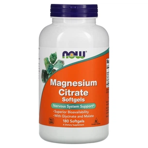 Мінерали Now Foods Магній Цитрат, Magnesium Citrate, 180 капсул (NOW-01298) зображення 1