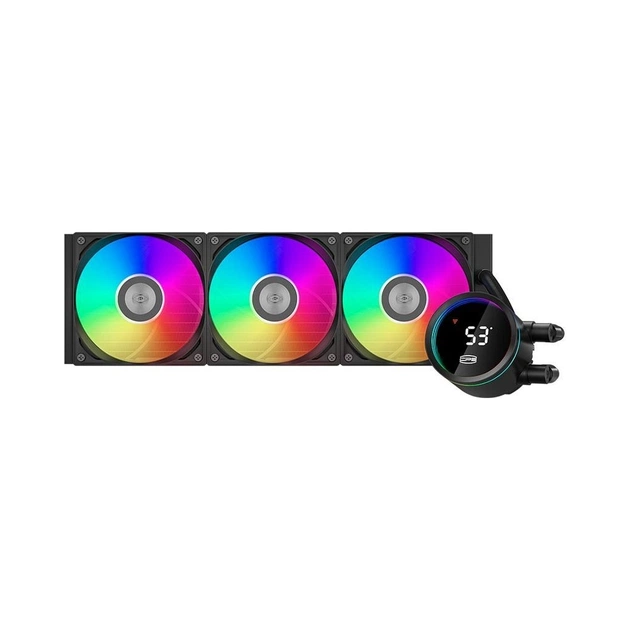 Система жидкостного охлаждения PcCooler DA360 Pro ARGB Digital BK - изображение 1