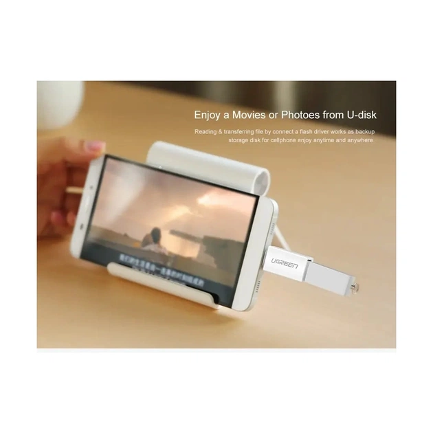 Перехідник OTG USB 3.0 AF to USB-C US173 White Ugreen (30155) - picture 6