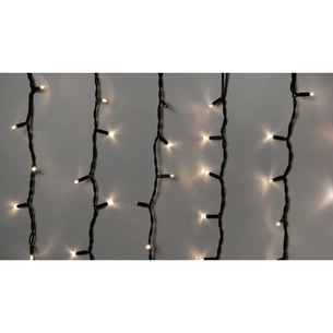 Гірлянда Delux ICICLE flash 108LED 2 х 1 м теплий білий / чорний IP44 EN (90012947) зображення 1