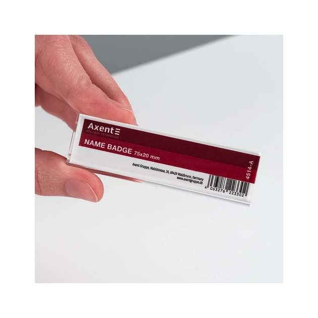 Бейдж Axent акриловий на магніті 4514 (75х20 мм) (4514-A) - picture 4