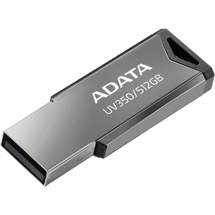 USB флеш накопичувач ADATA 512GB UV350 Metallic USB 3.2 (AUV350-512G-RBK) зображення 1