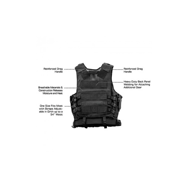 Жилет розвантажувальний Leapers Black (PVC-V547BT) - picture 3