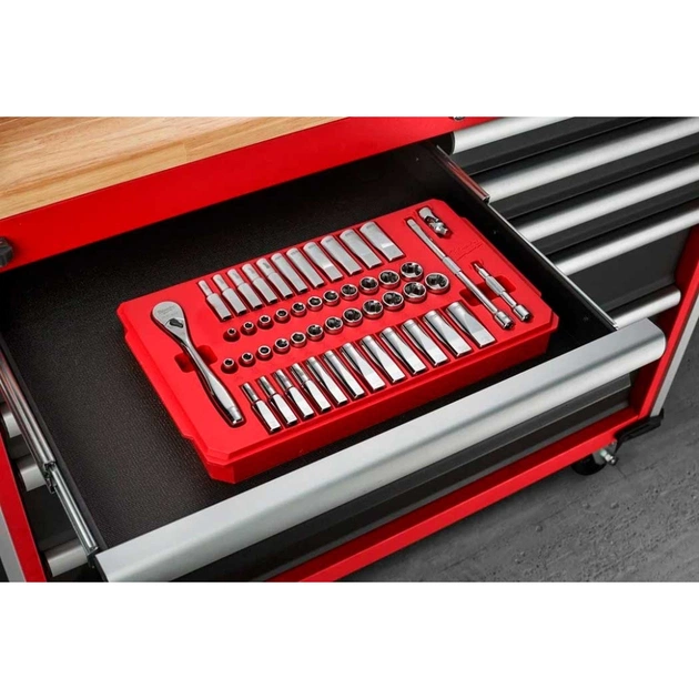 Набір торцевих головок Milwaukee 1/4", 50шт, з тріскачкою, кейс (4932464944) - picture 6